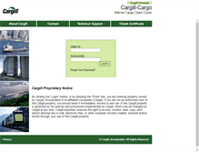 Tablet Screenshot of cargill-cargo.com
